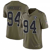Nike Raiders 94 Eddie Vanderdoes Olive Salute To Service Limited Jersey Dzhi,baseball caps,new era cap wholesale,wholesale hats